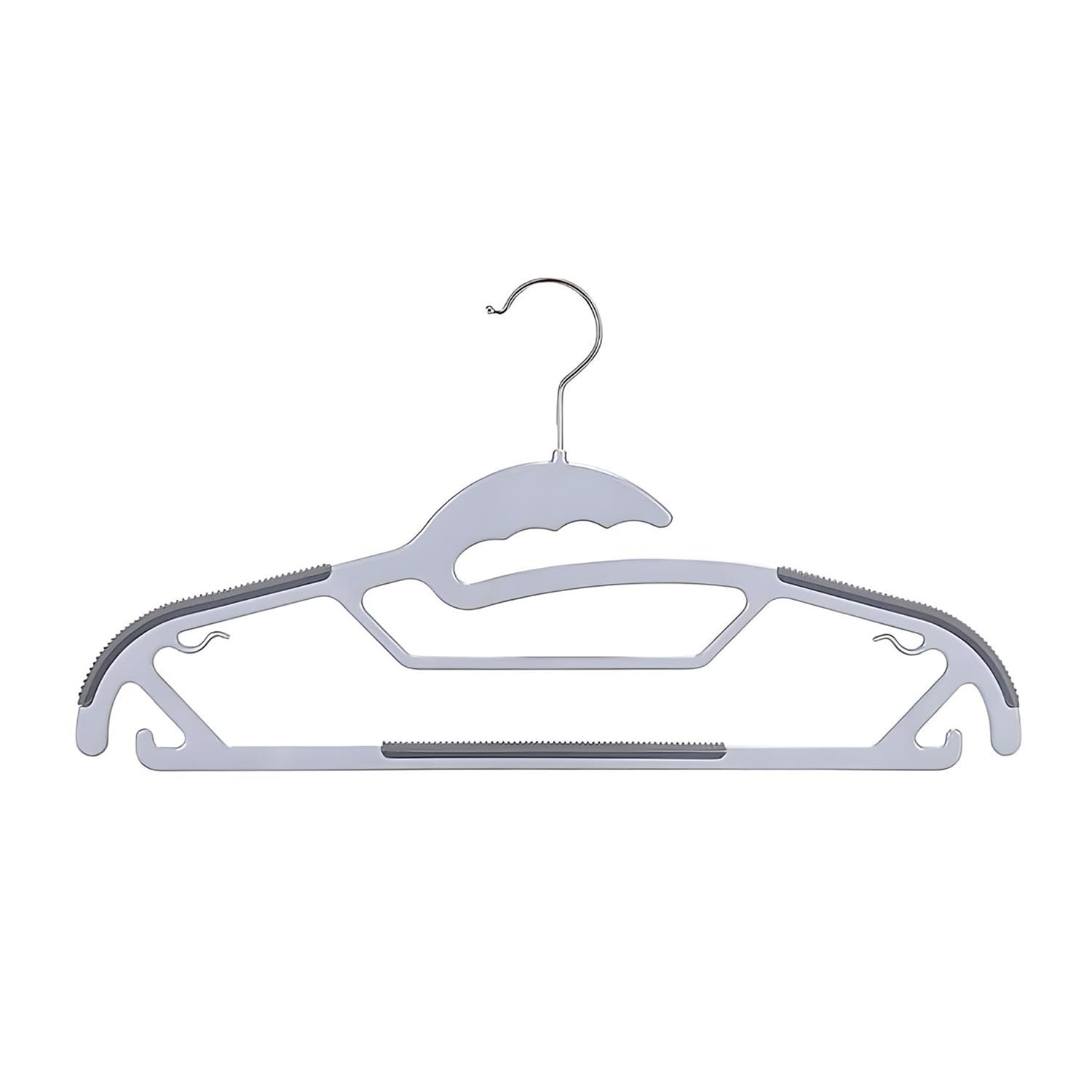 Soros Clothes Hangers (Pack Of 10) With Non-Slip Pads, Space Saving, 6 Mm Thickness, Super Lightweight Organizer, Clothes Hanger