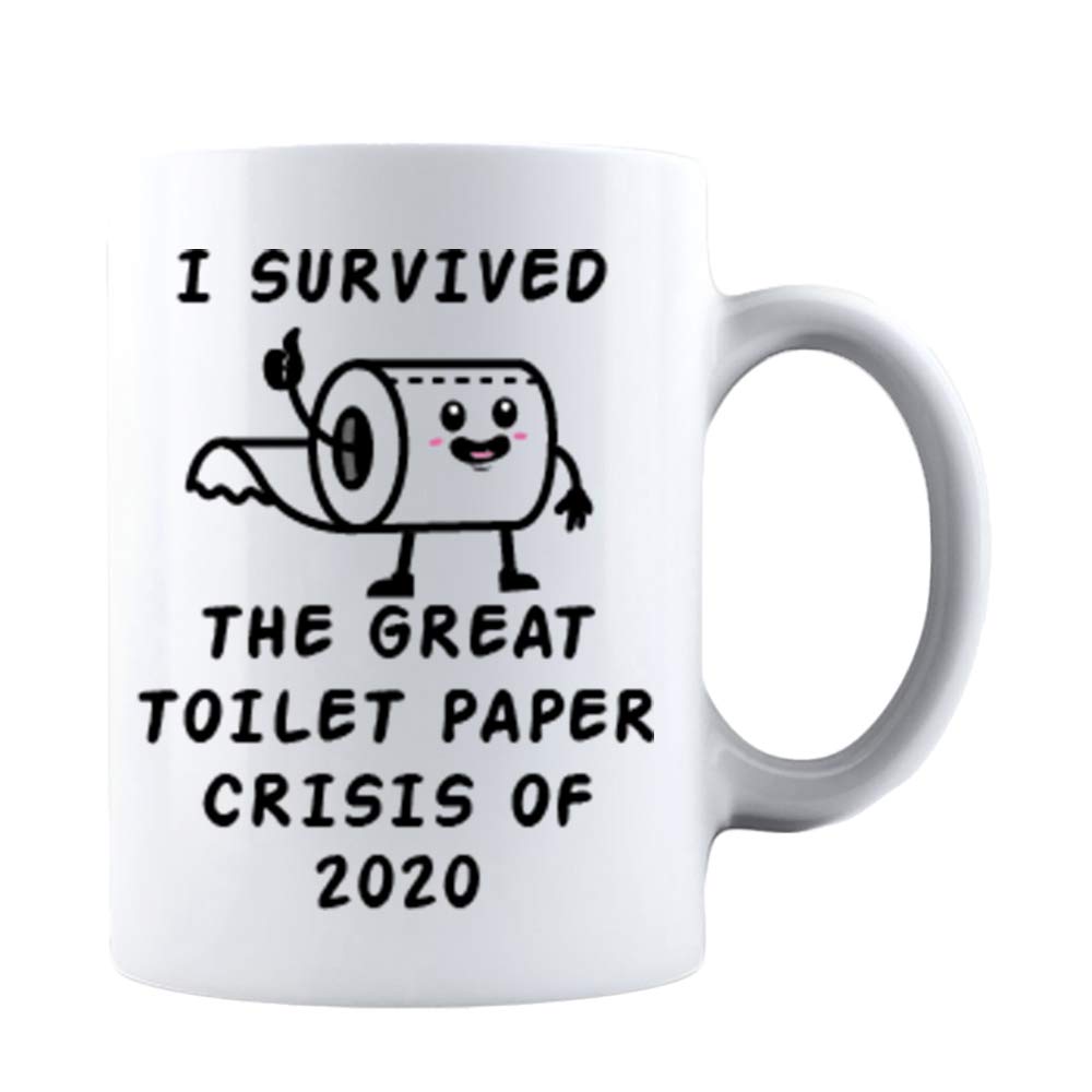 Kropsis I Survived the Great Toilet Paper Crisis Of 2020 Ceramic Coffee Mug Tea Cup White