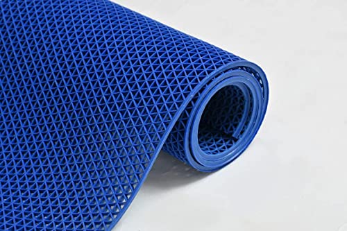 Riyu Mart Anti Skid Mud Dirt Trapper Anti Skid Waterproof Pvc Rubber Bath Mat Forbathroom/Shower/Rain/Swimming Pool||4X4 Feet, B