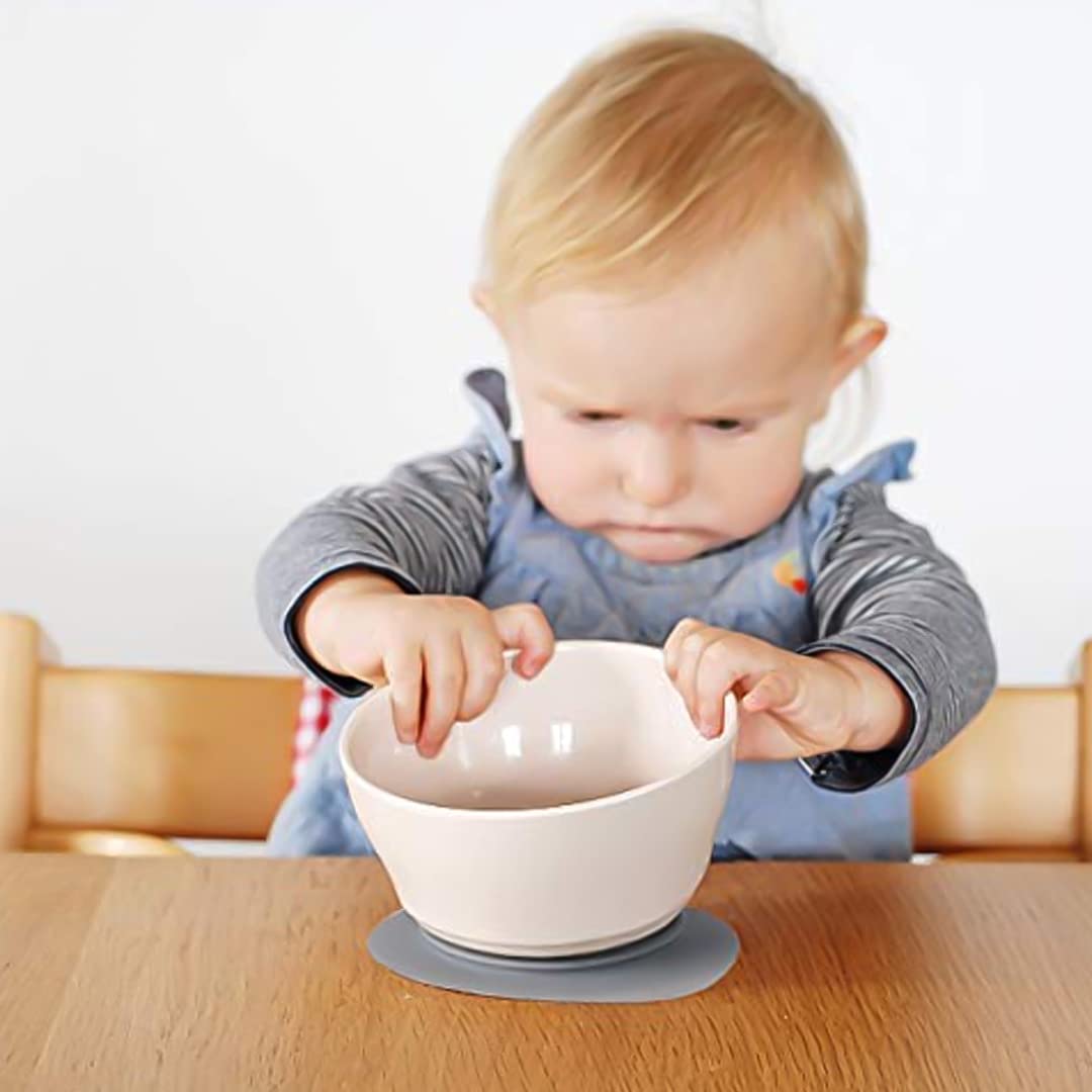 Miniware First Bites Baby Feeding Set With Baby Bowl, Detachable Suction Foot, And Baby Spoon - Eco-Friendly, Bpa Free, Dishwash
