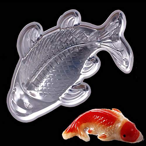 Fish-Shaped Cake, Koi Fish Cake Mold, 3D Aluminum Alloy Cake Mold (9 Inches)