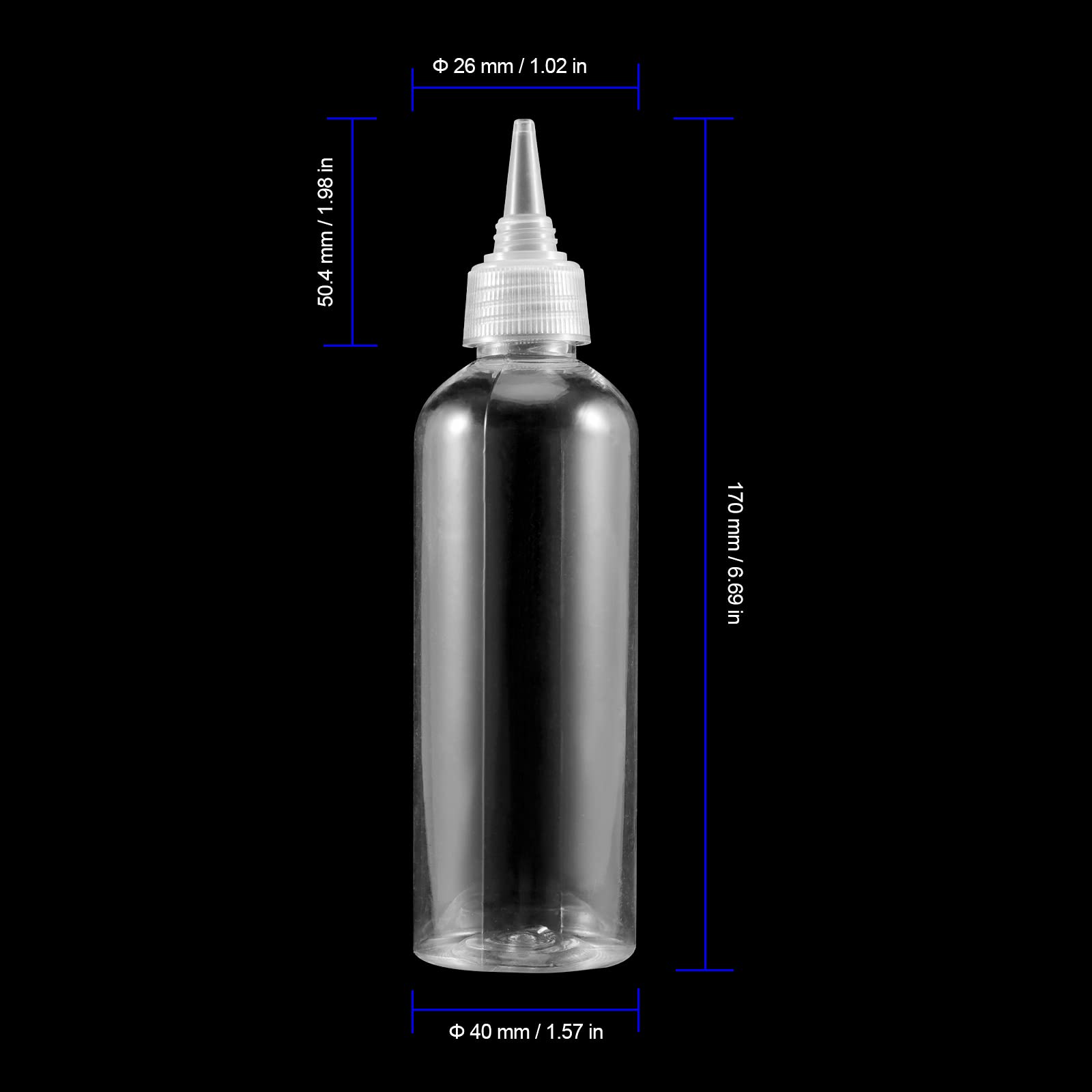 FUNSUEI 80 Pack 4 OZ 120 ml Plastic Squeeze Bottles with Twist Top Cap  Clear Plastic Dispensing Bottles with Dust-Proof Cap for Seasonings  Sauce  Oil  Cosmetics  Shampoo  Paint