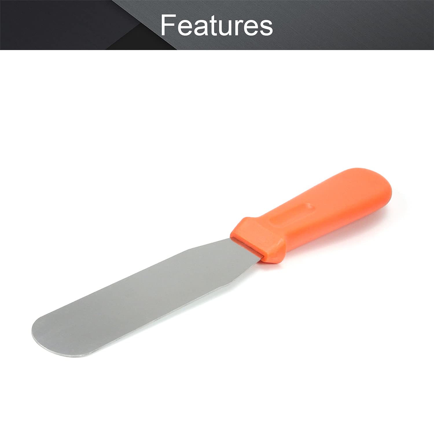 Utoolmart Straight Icing Spatula Stainless Steel 6 Inch Baking Cake Decorating Frosting Spatulas Stripping Tool Gifts For Christ