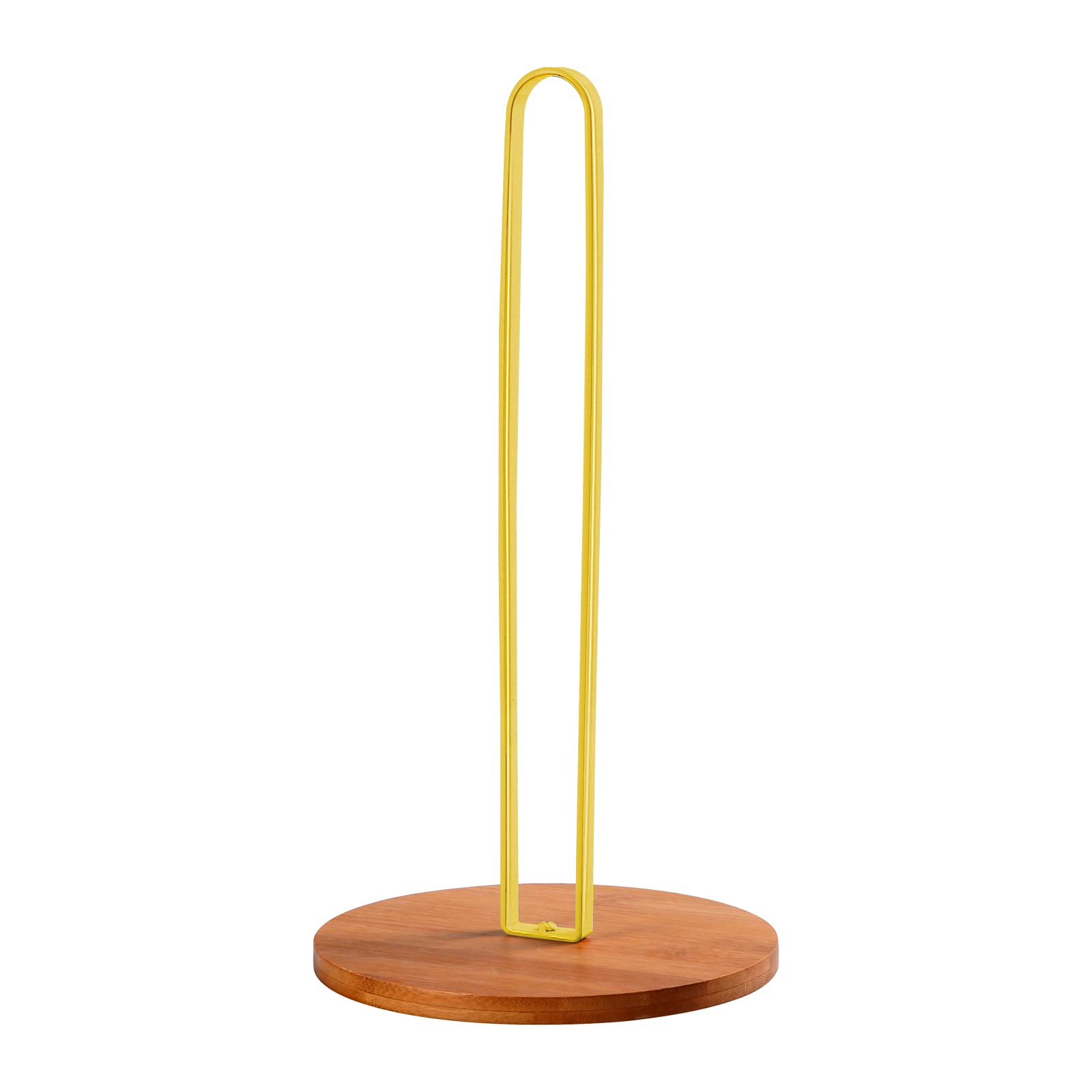 Tonlea Wooden Paper Towel Holder Countertop, Kitchen-Towel-Holder Freestanding With Non-Slip Base For Bathroom