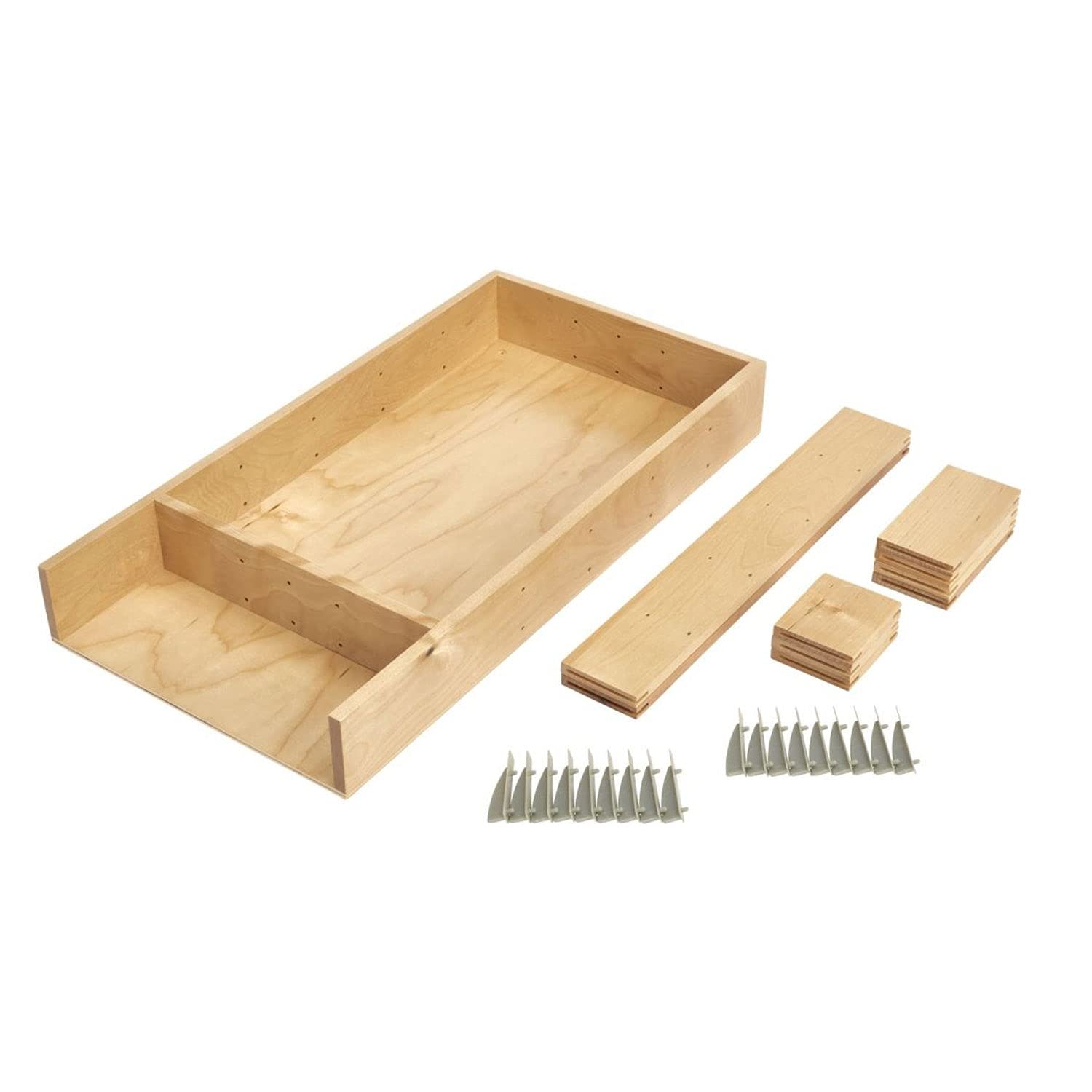 Rev-A-Shelf Customizable Drop-In Kitchen Drawer Organizer Kit For Large Utensils, Knick Knacks, & Cutlery Organization W/Adjusda
