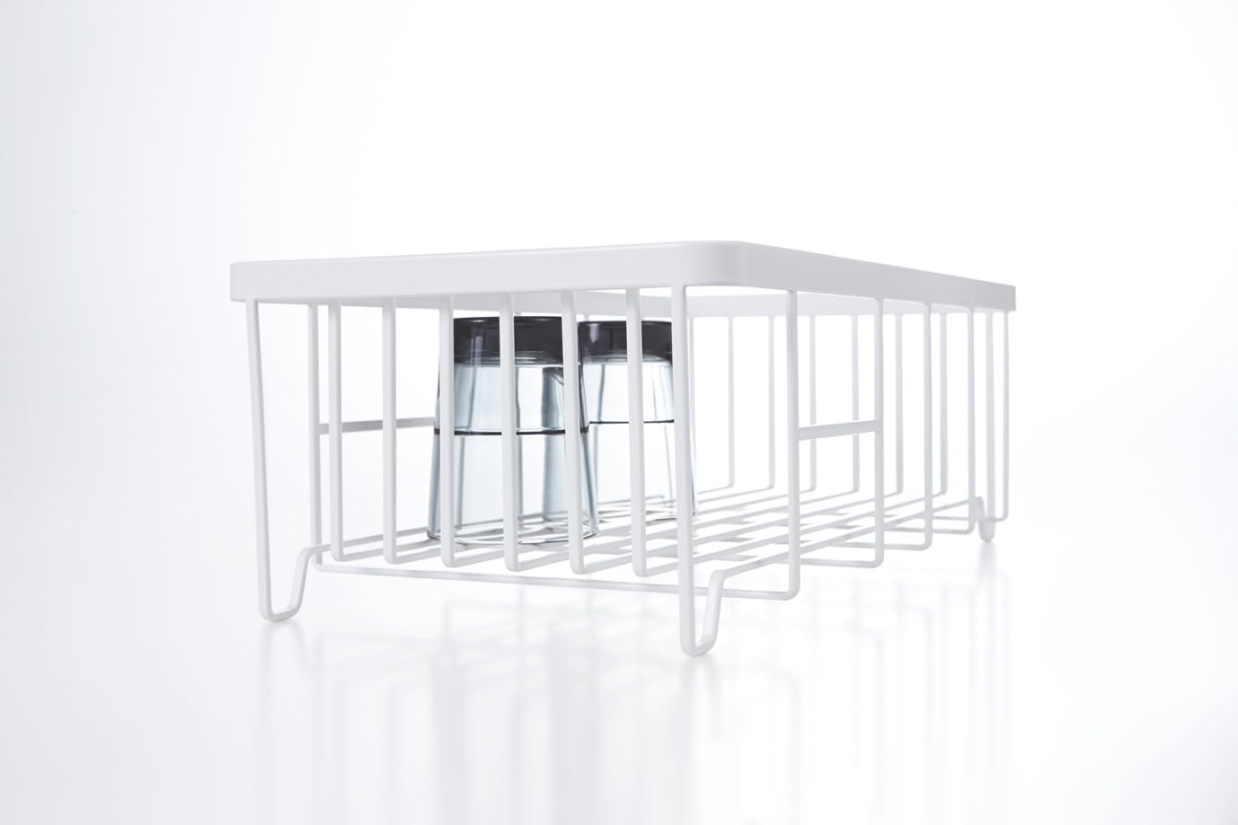 Yamazaki Alloy Steel Home 2875 Wire Dish Drainer Rack, One Size, White