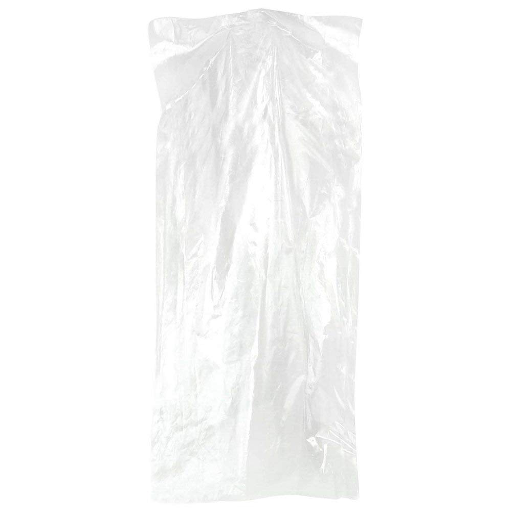 100 Pack Garment Bag Transparent Clothing Dust Cover Storage Bag Suitable For Wedding Dresses Long Skirts Windbreakers Down Jack