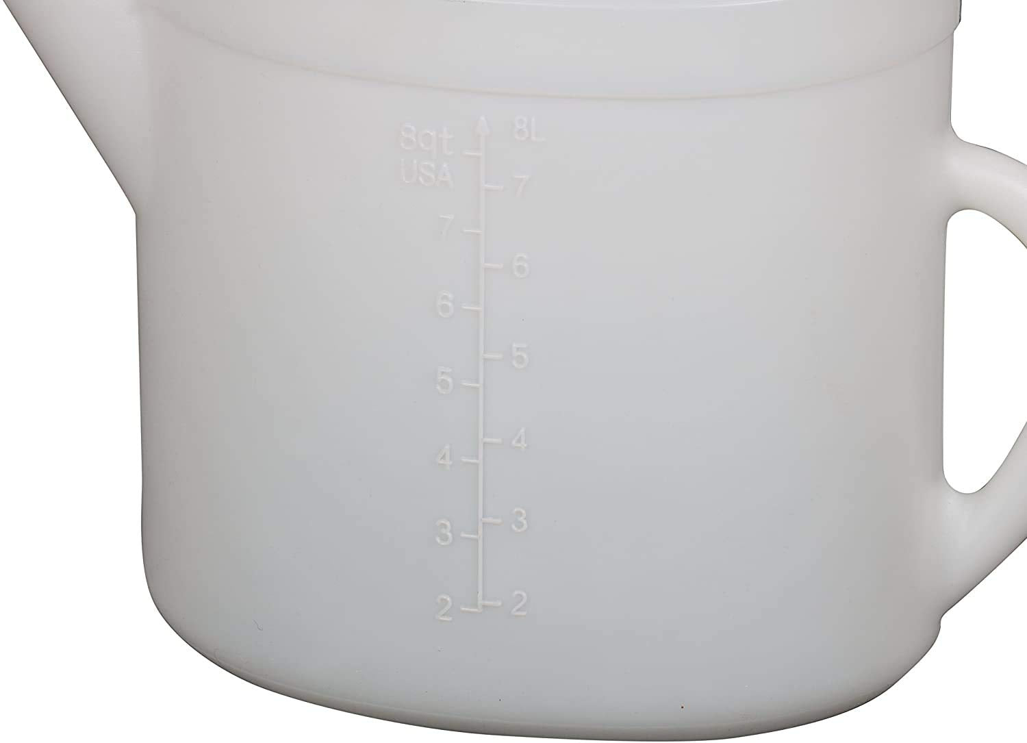 Funnel King 32377 8 Quart High Density Polyethylene Pitcher, Multicolor