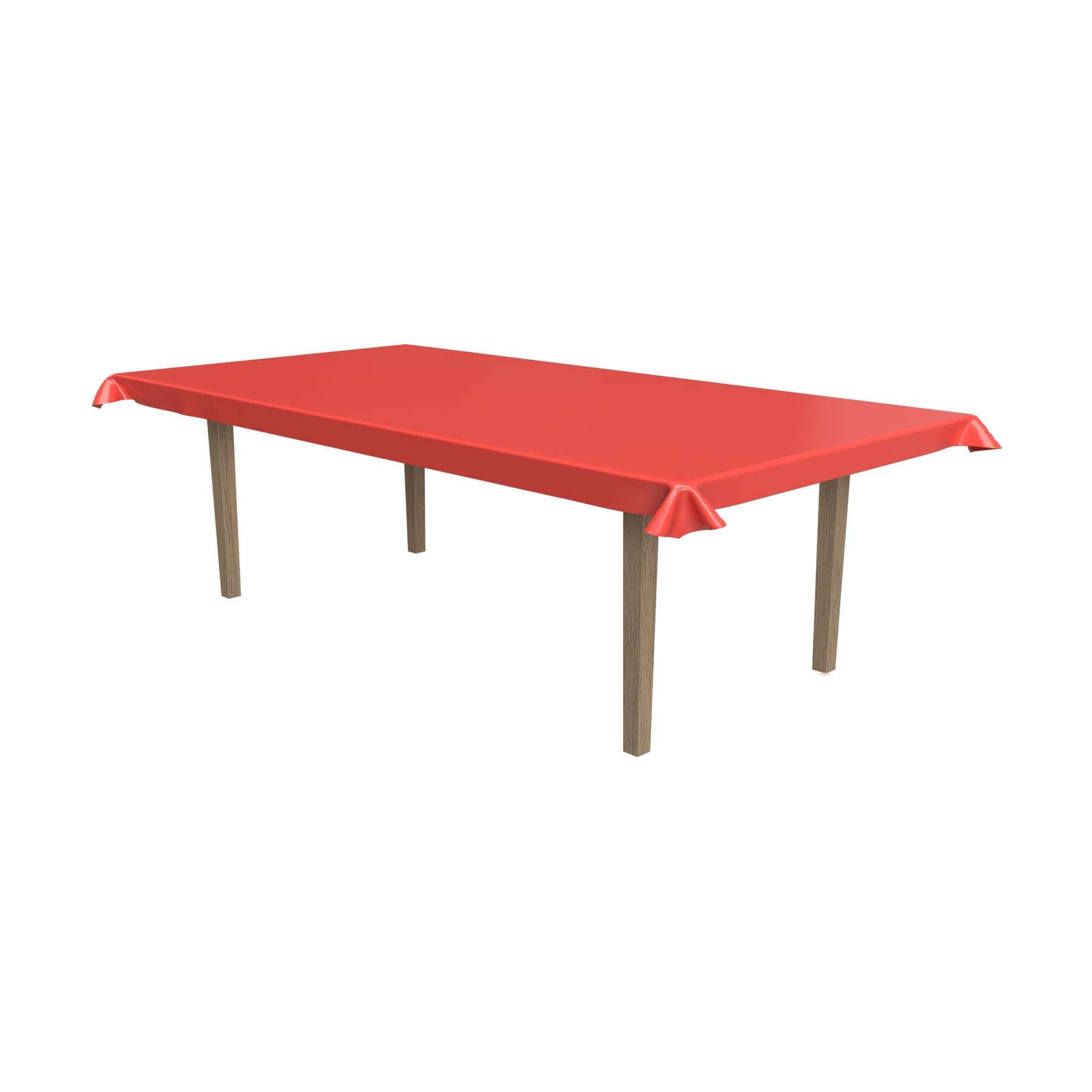 Masterpiece Plastic Table Roll (red) Party Accessory (1 count) (1/Pkg)