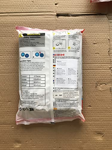 BoxLegend Vacuum Storage Bags 10 Combo Vacuum Pack Bags Space Saving Double Zipper Seal & Leak Valve Reusable for Clothes Pillow