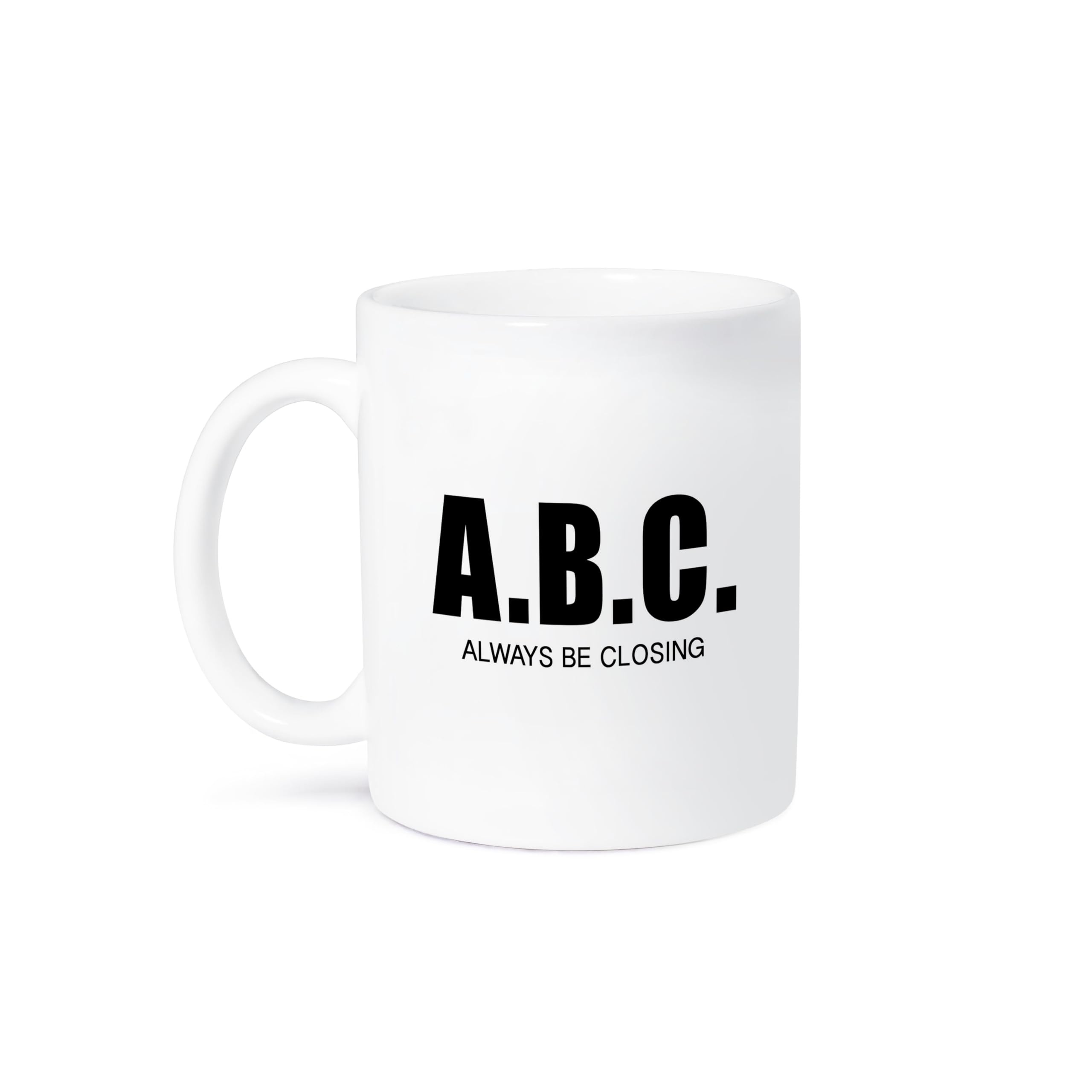 3dRose ABC Always Be Closing Mug, 15 oz