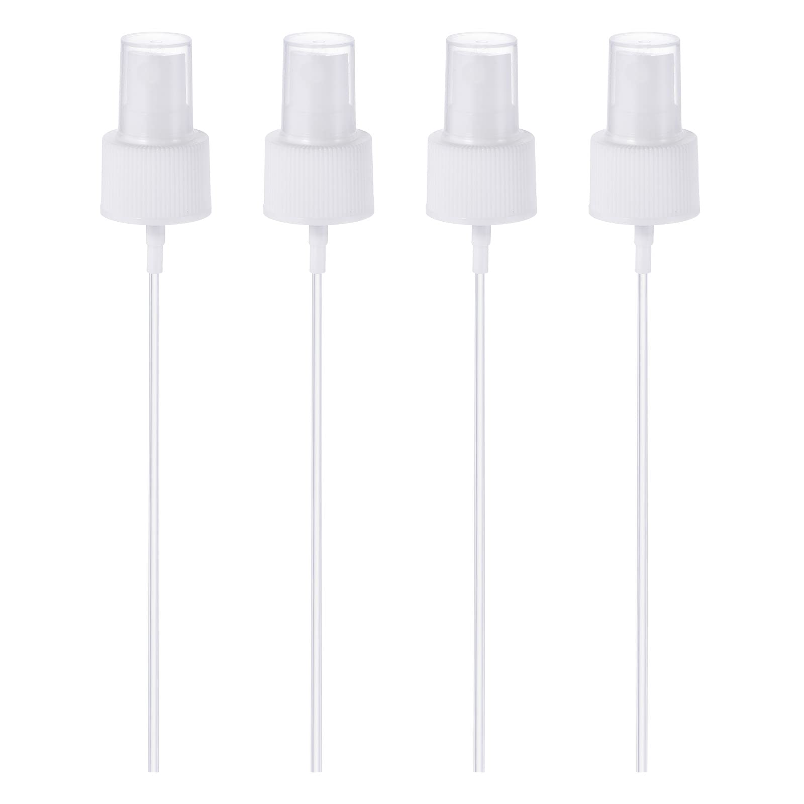 Patikil Spray Bottle Top, 4 Pack Sprayer Replacement Pump Plastic For Essential Oil Bottles, White
