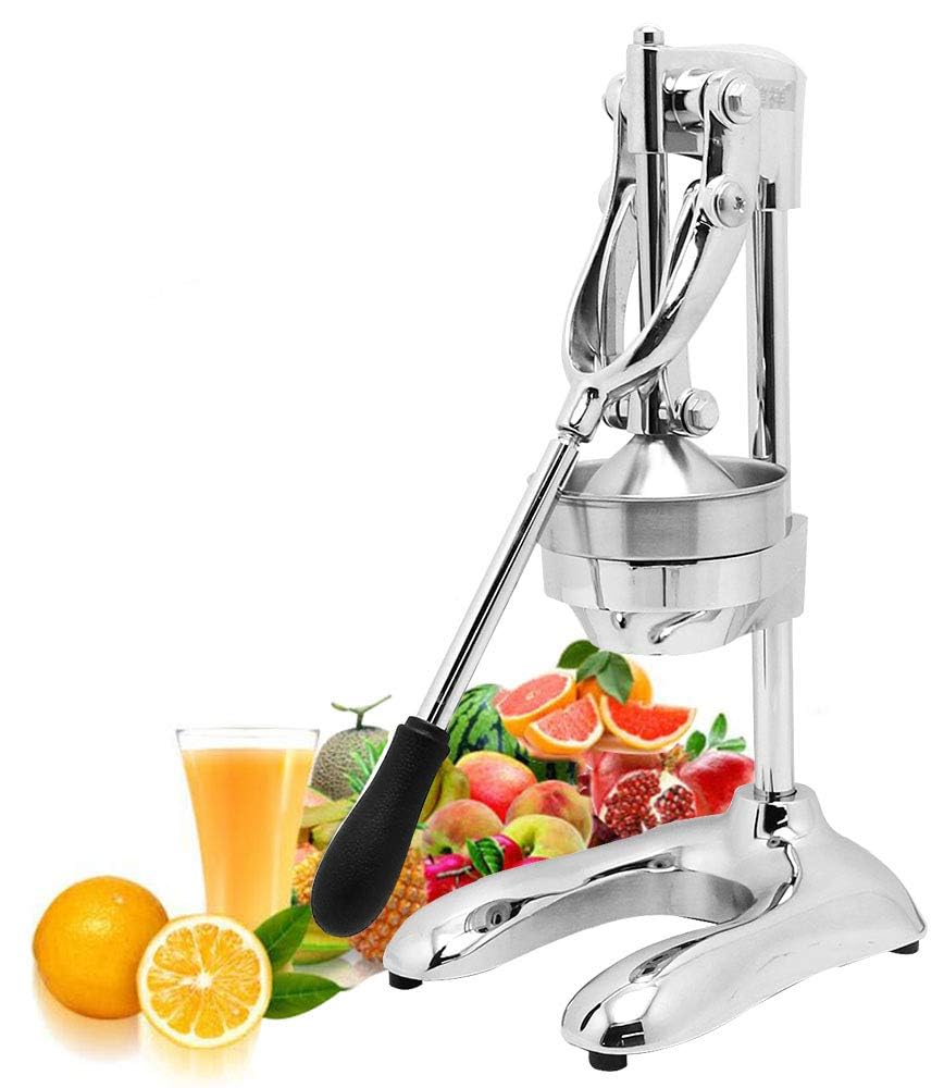 Shopobox Manual Juicer Hand Press Professional Citrus Juicer Countertop Metal Orange Lemon Pomegranate Squeezer For Commercial H