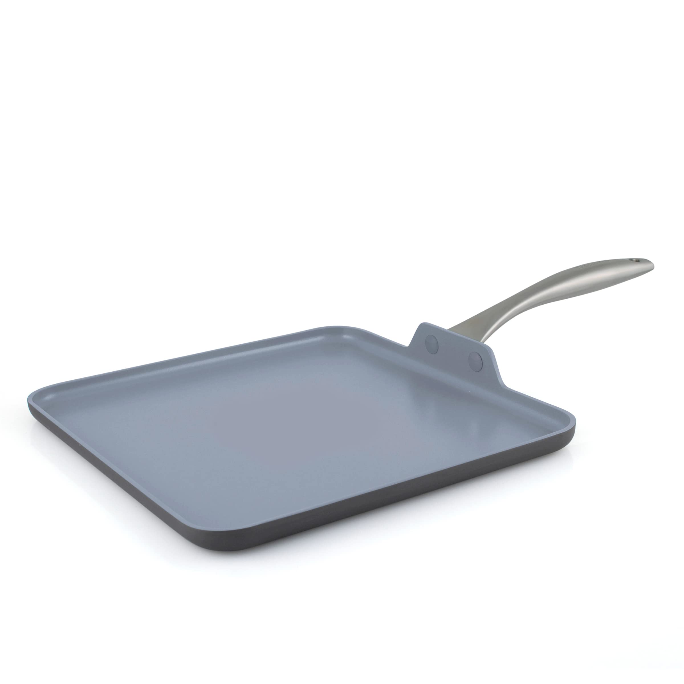 GreenPan Lima Hard Anodized Healthy Ceramic Nonstick 11 Griddle Pan, PFAS-Free, Oven Safe, Gray