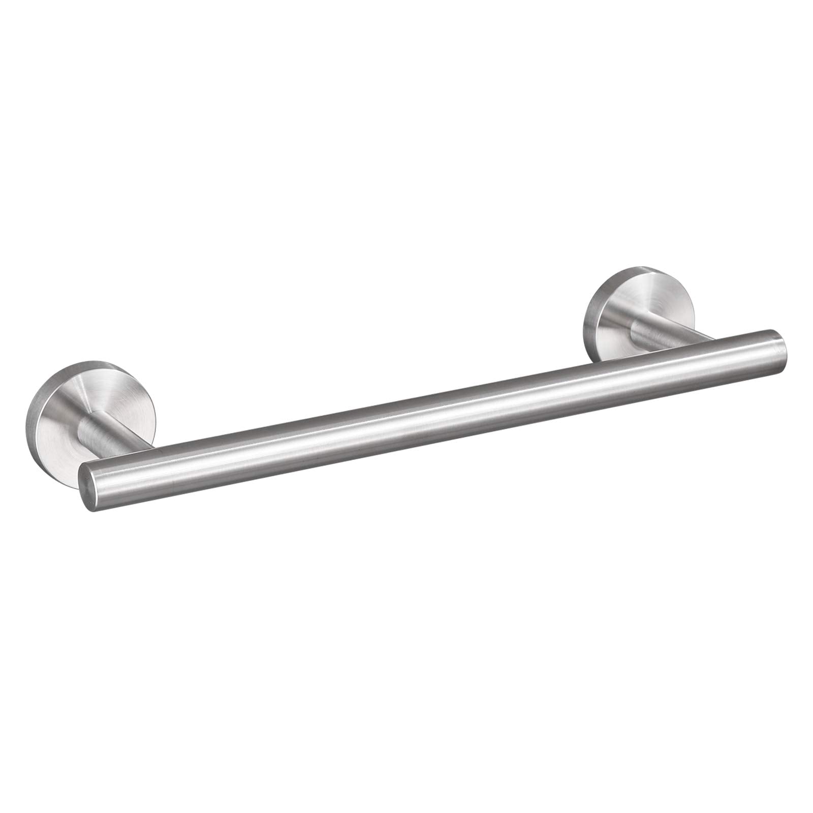 Ushower Brushed Nickel Towel Bar, 9-Inch Towel Racks For Bathroom Wall-Mounted, Sus304 Stainless Steel Towel Rod Modern Home Dec