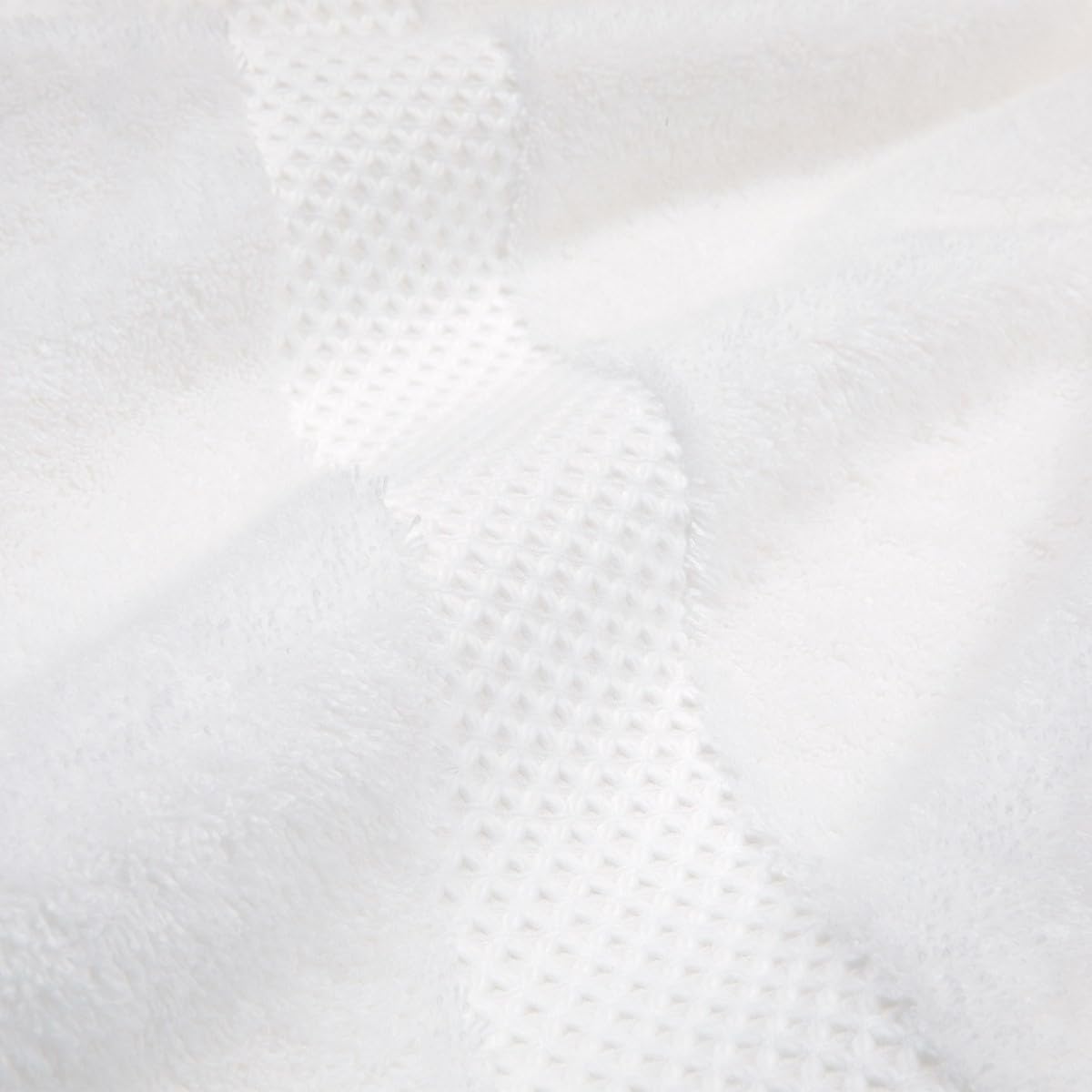 Yves Delorme Etoile Blanc Bath Mitt | 100% Organic Cotton | Luxury Towel From Turkey