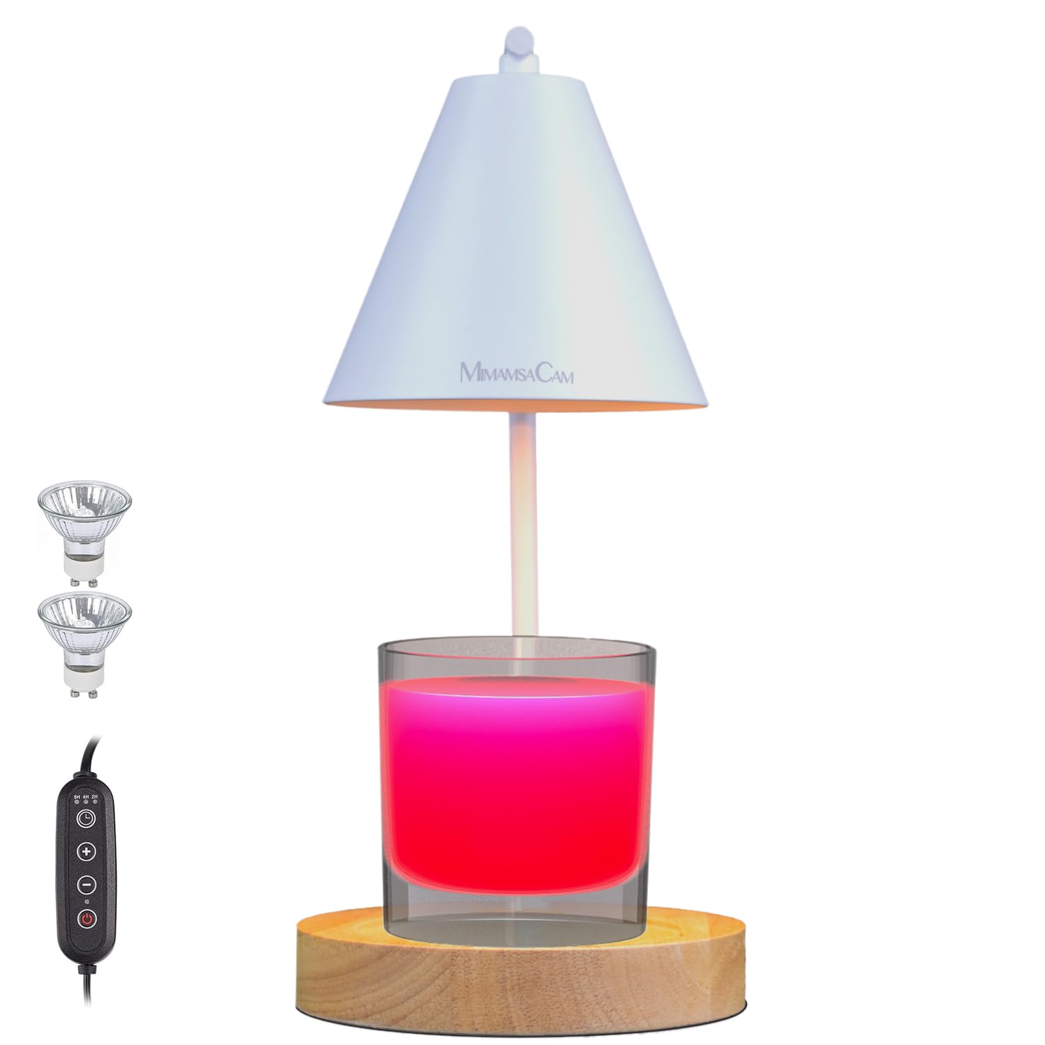 MimamsaCam Candle Warmer Lamp with Timer,Compatible with Chesapeake Bay Candle,Dimmable Candle Lamp Warmer;Electric Wax Melt War
