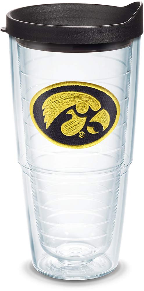 Tervis Made In Usa Double Walled University Of Iowa Ui Hawkeyes Insulated Tumbler Cup Keeps Drinks Cold & Hot, 16Oz Mug, Primary