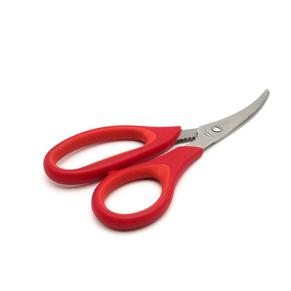 A-Parts 1Pc Multifunction Seafood Scissors, Shrimp Cracker, Shrimp Deveiner, Lobster Scissors Tool