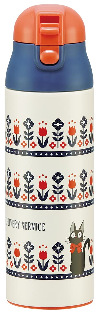 Skater SDPC5A Kikis Delivery Service, Modern, 16.2 fl oz (490 ml), Heat and Cold Retention, Stainless Steel Water Bottle