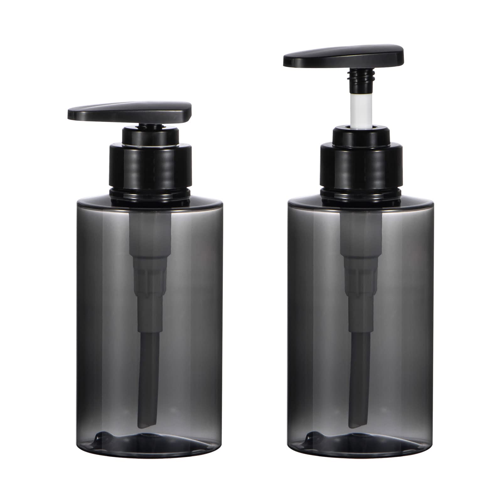 Shampoo Bottles With Pump, Yebeauty 2 Pack Empty Refillable Shower Bottle 10Oz 300Ml Squeeze Lotion Dispenser For Bathroom,Shamp