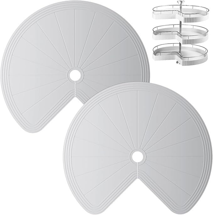 Lazy Susan Turntable Organizer  28 Inch Rotating Tray for Kitchen Cabinet, Dining Table, Countertop