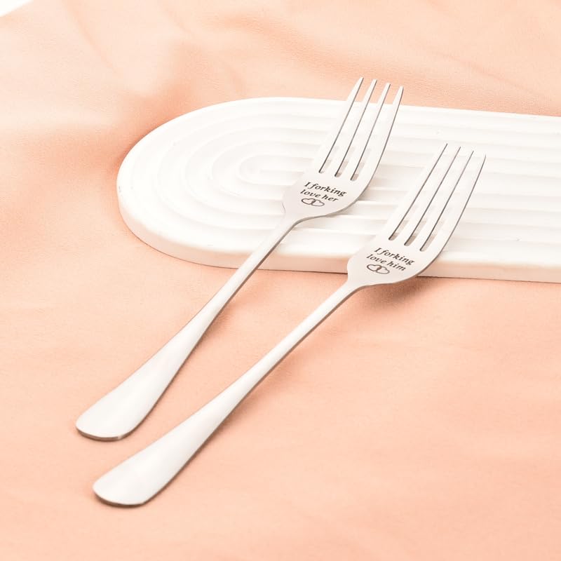 Wedding Engagement Gifts For Him Her Couples Engraved Fork Gifts For Boyfriend Gifts From Girlfriend Anniversary Birthday Gifts