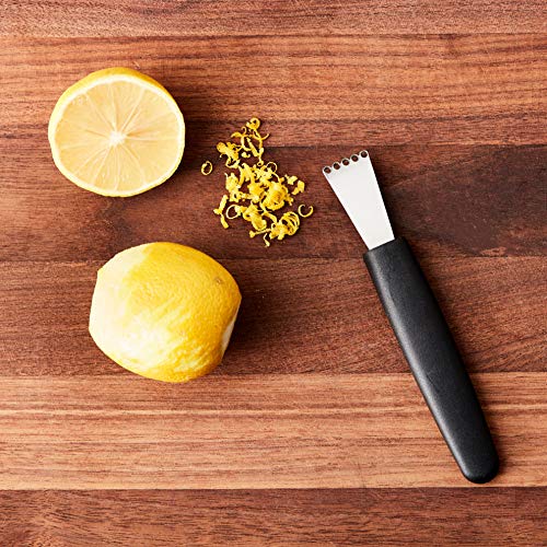 Mercer Culinary Citrus Zester - Bulk Packed,Black