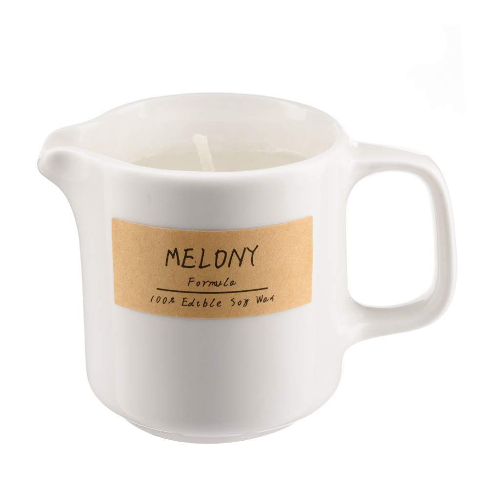 MELONY Soy Massage Oil Candle | Horeysuckle Galbanum | 2.82 OZ / 80G | Perfect Intensive Skin Treatment Candle | Nourishing with