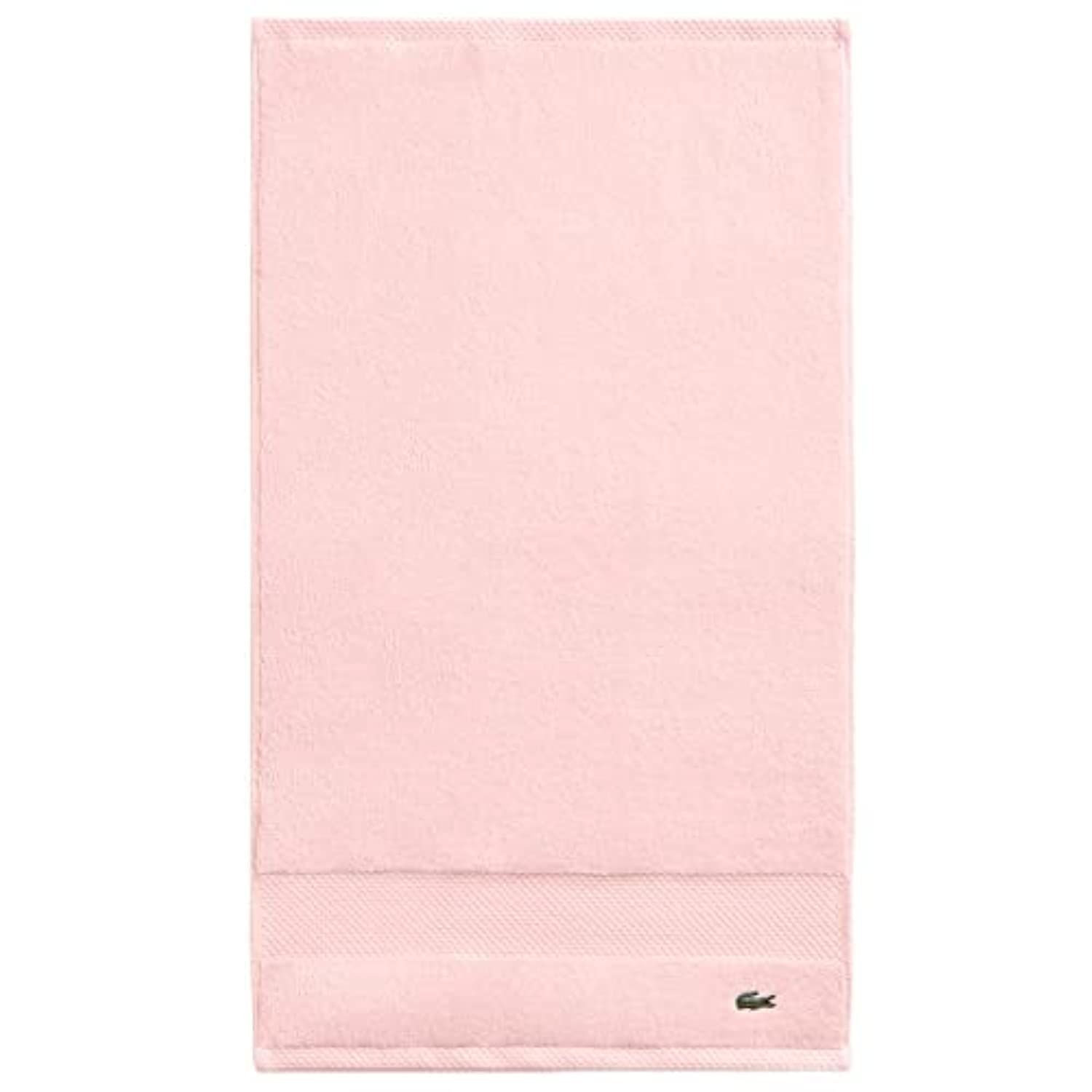 Lacoste Heritage Supima Cotton Hand Towel, Light Pink, 16'' X 30''