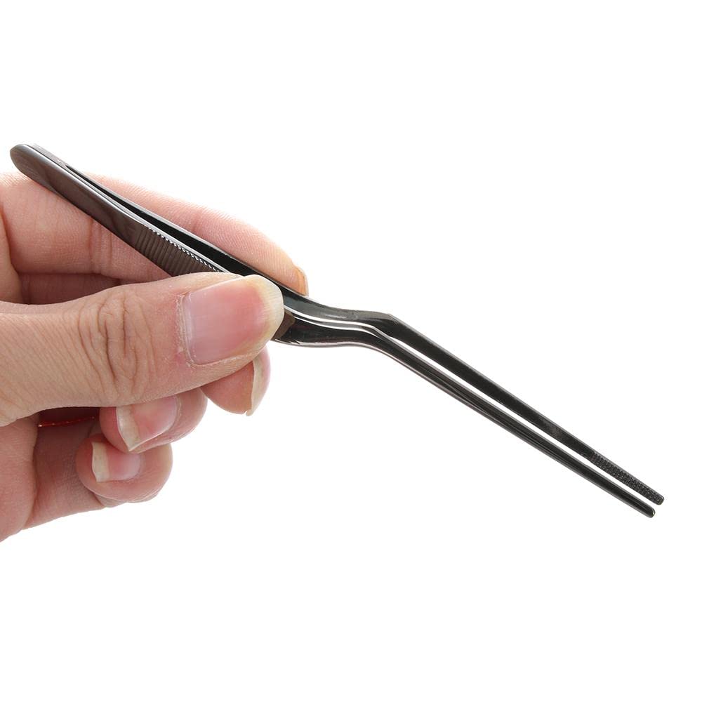 Gofidin 4 Pcs 5.5Inch Food Tweezers Bbq Clip Kitchen Tool For Cooking Serving Presentation Chef Stainless Steel