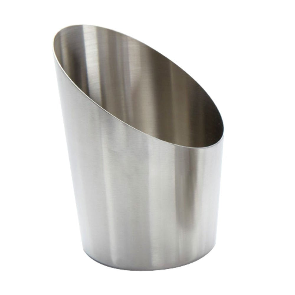 American Metalcraft Ffcs45 Stainless Steel Fry Cup, Satin, Angled, 12 Oz.