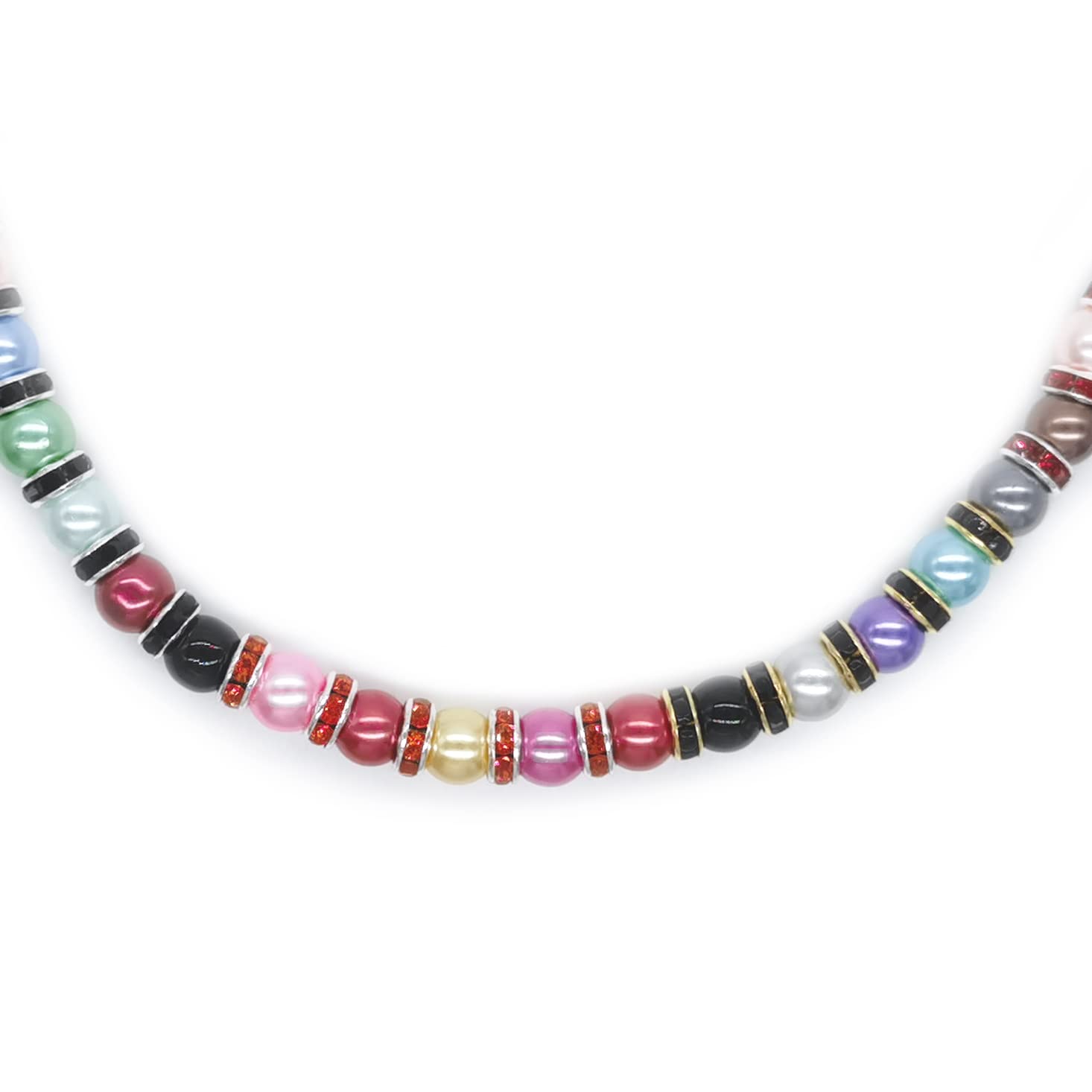 Weebee 100Pcs Rondelle Spacer Beads Crystal Charms Silver Plated Czech Rhinestone Loose Beads For Jewelry Making Diy Bracelets (