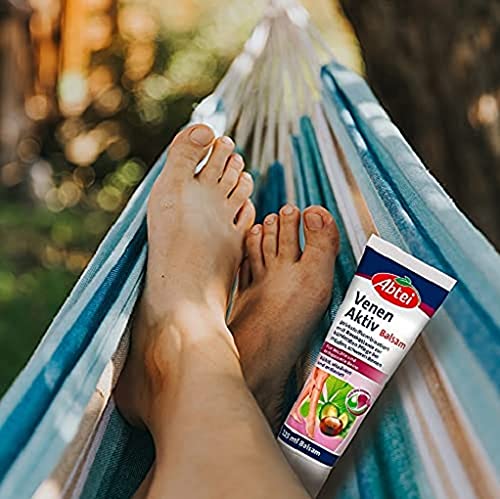 Vein Active Balm - Active Ingredient combination with Horse chestnut for cooling care for Tired  Heavy Legs - 125 mL