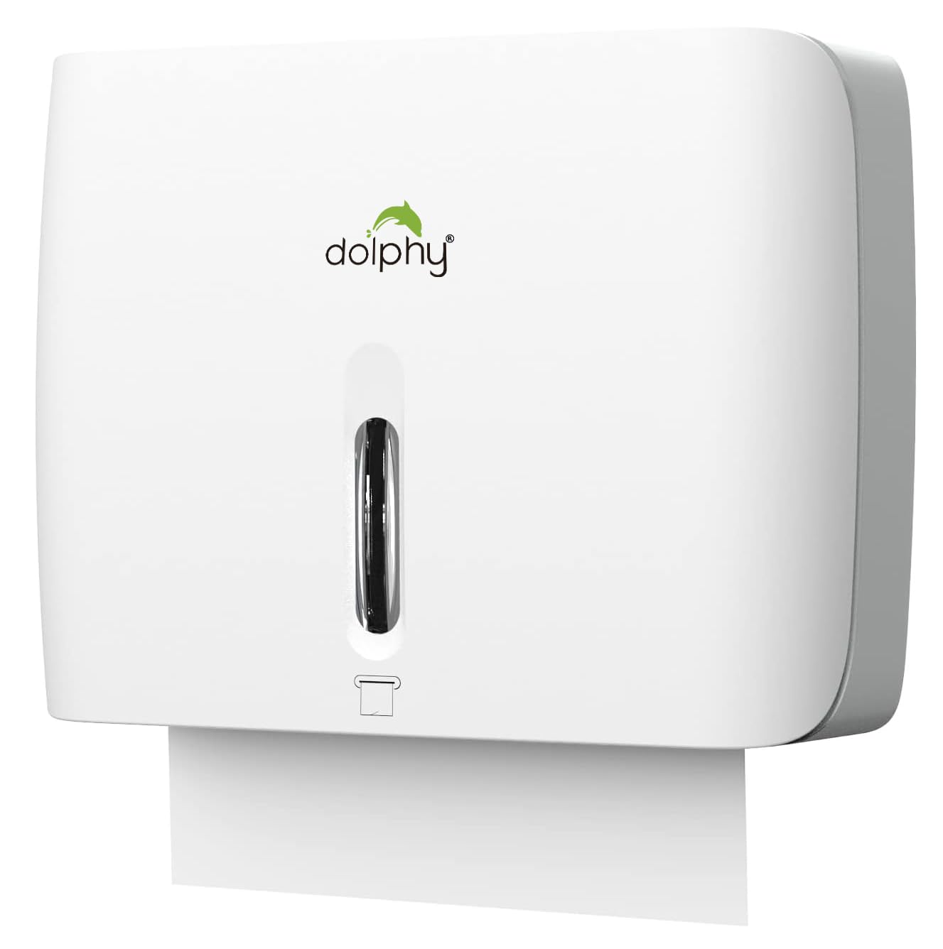 Dolphy Wall Mounted Multifold Mini Hand Towel Paper DispenserWhite