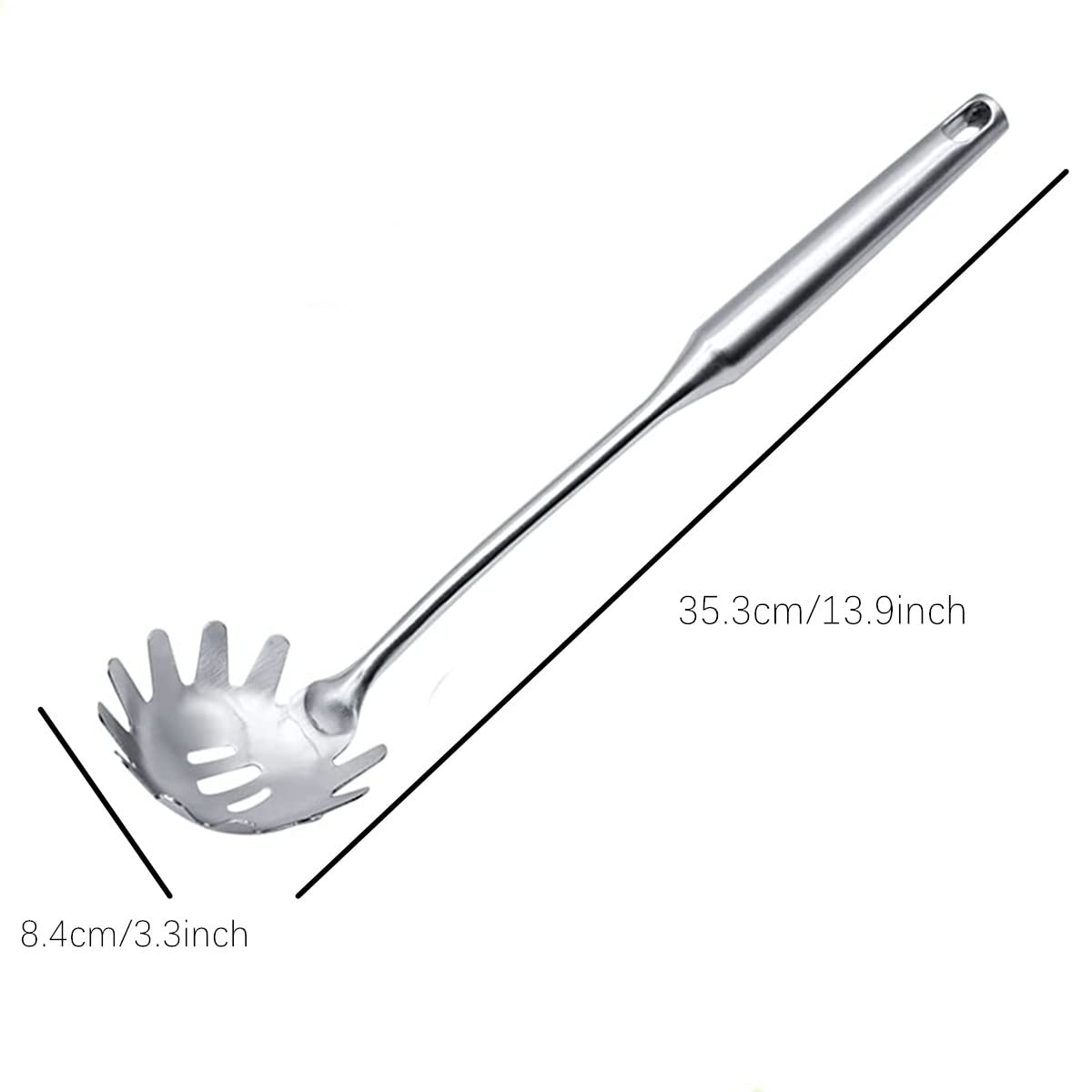 Beetoo Spaghetti Server Utensil, Pasta Server, Stainless Steel Pasta Spoon, Pasta Fork For Cooking Use