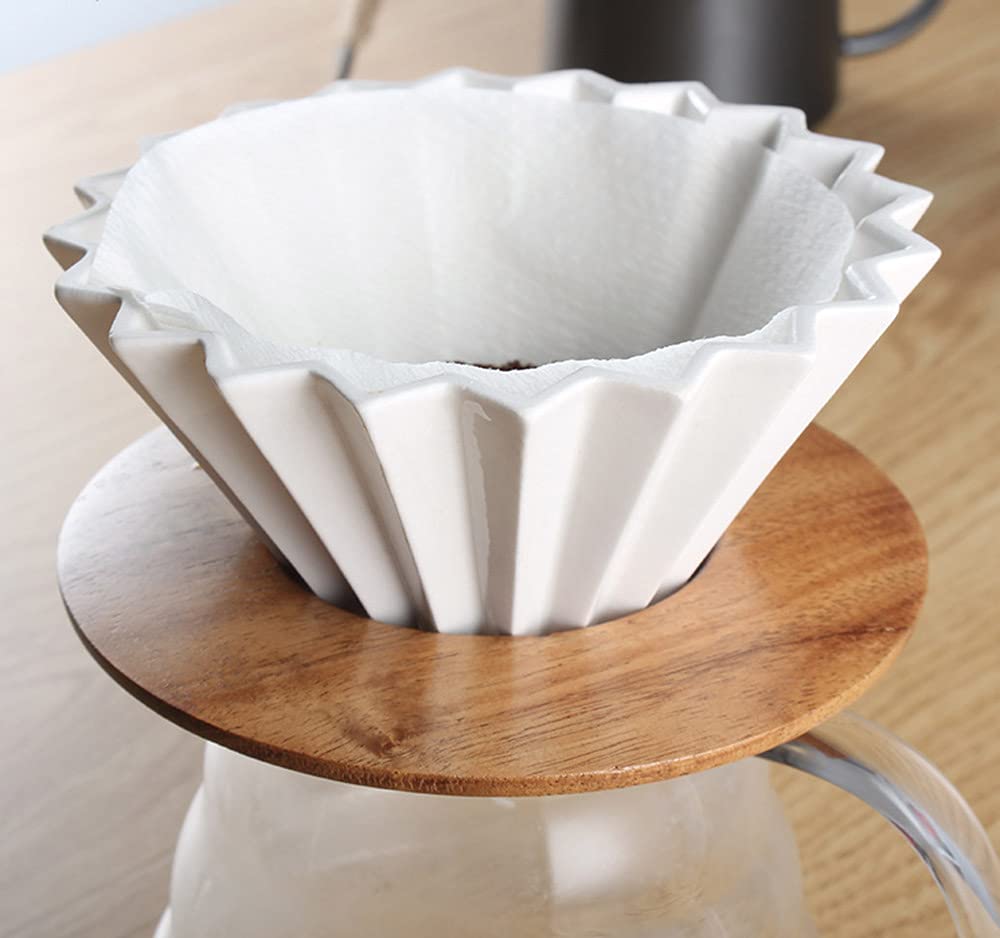 Mozacona Ceramic Pour Over Coffee Filter,Coffee Dripper