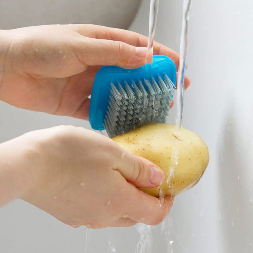 Vegetable Brush Scrubber For Food, 3Pcs Fruit Brushes Veggie Scrubber Flexible Bristles Scrubber Cleaning Tool Kitchen Brush For