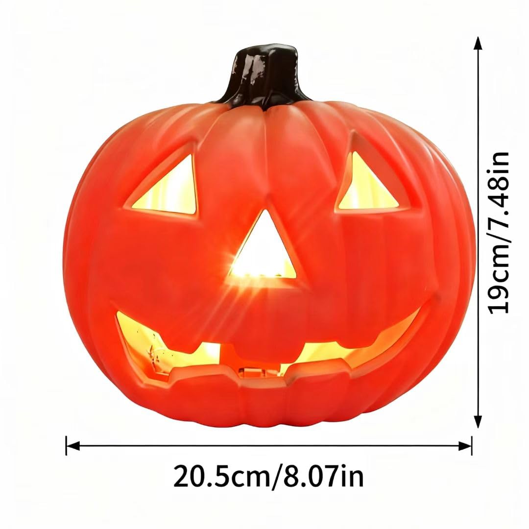 Classic Jack o Lantern Decor Halloween Pumpkinws Decor Set - Spooky Halloween Home Decor for Table, Mantel & Party or Halloween