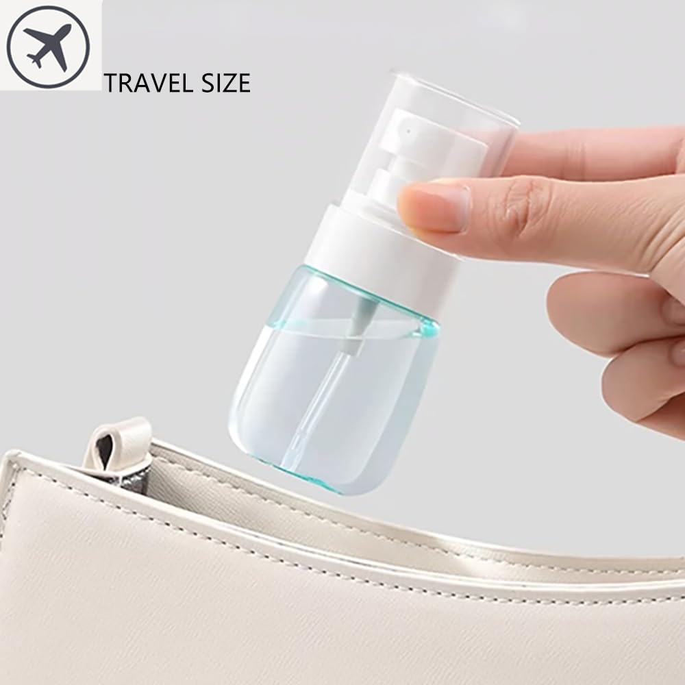 Toserspbe Empty Fine Mist Spray Bottle Travel Refillable Perfume Container Small Cosmetic Plastic Bottle For Face Hair Makeup 2