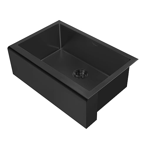 Whitehaus Whnpl3020-Mblk Noah Plus Collection Kitchen Sink Matte Black