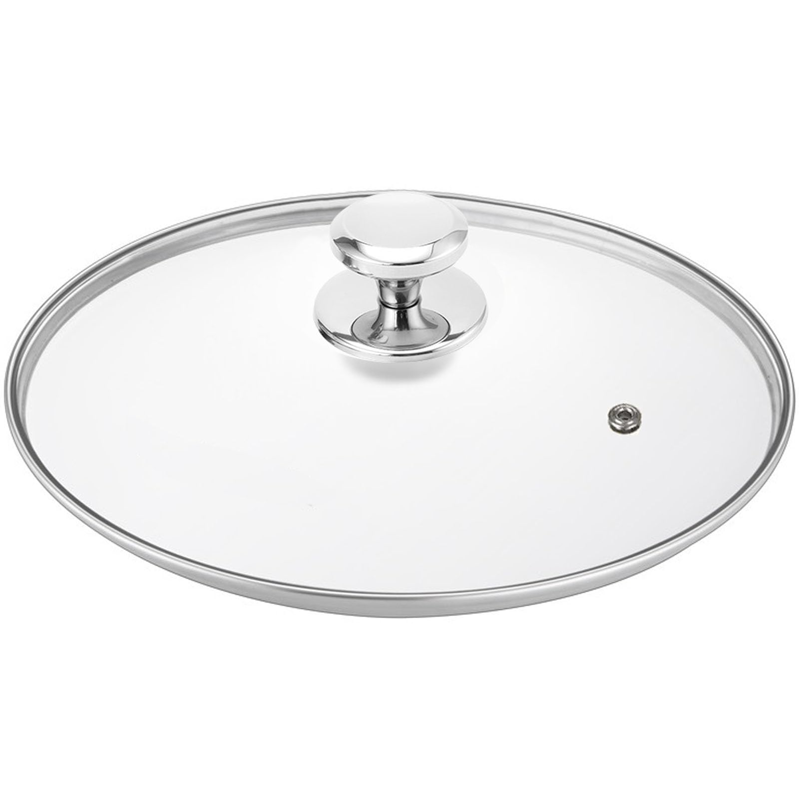 Glass Lid for 12.5 Inch Stainelss Steel Cast Iron Skillets Frying Pans, 32cm Tempered Lids for Dutch Ovens, 12.5 In Pan Cover wi
