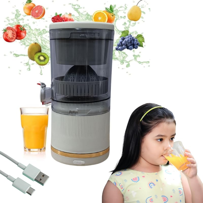 Drumstone      Automatic Electric Citrus Juicer With Lever  Professional Orange & Lemon Squeezer, High Juice Yield, Easy To Cle