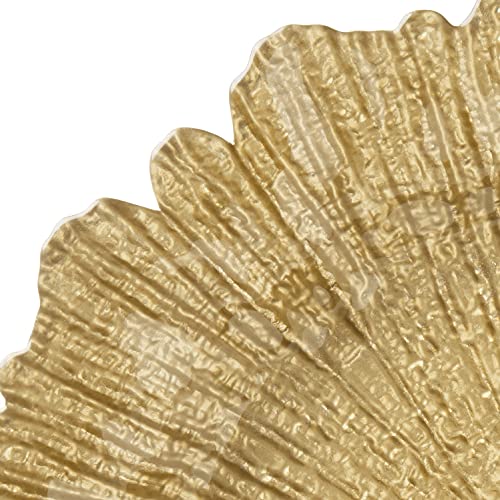 Chargeit By Jay Reef Charger Large 13    Decorative Glass Service Plate For Home Or Professional Fine Dining-For Upscale Caterin