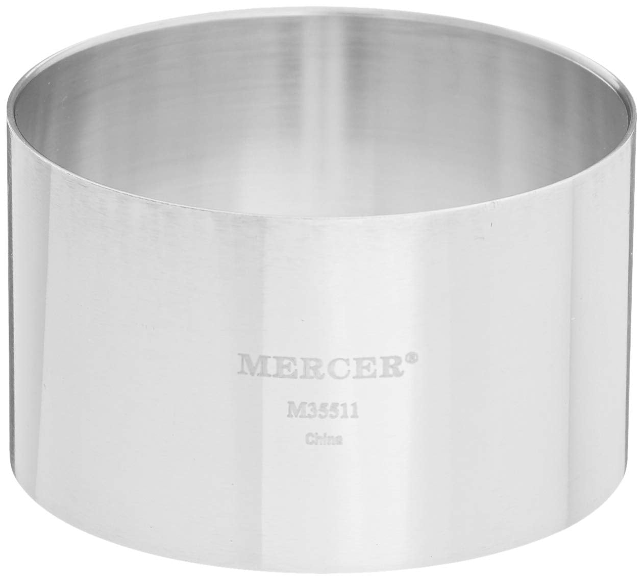 Mercer Culinary Steel Ring Mold Chef, 3 Inch X 1.75 Inch, Stainless