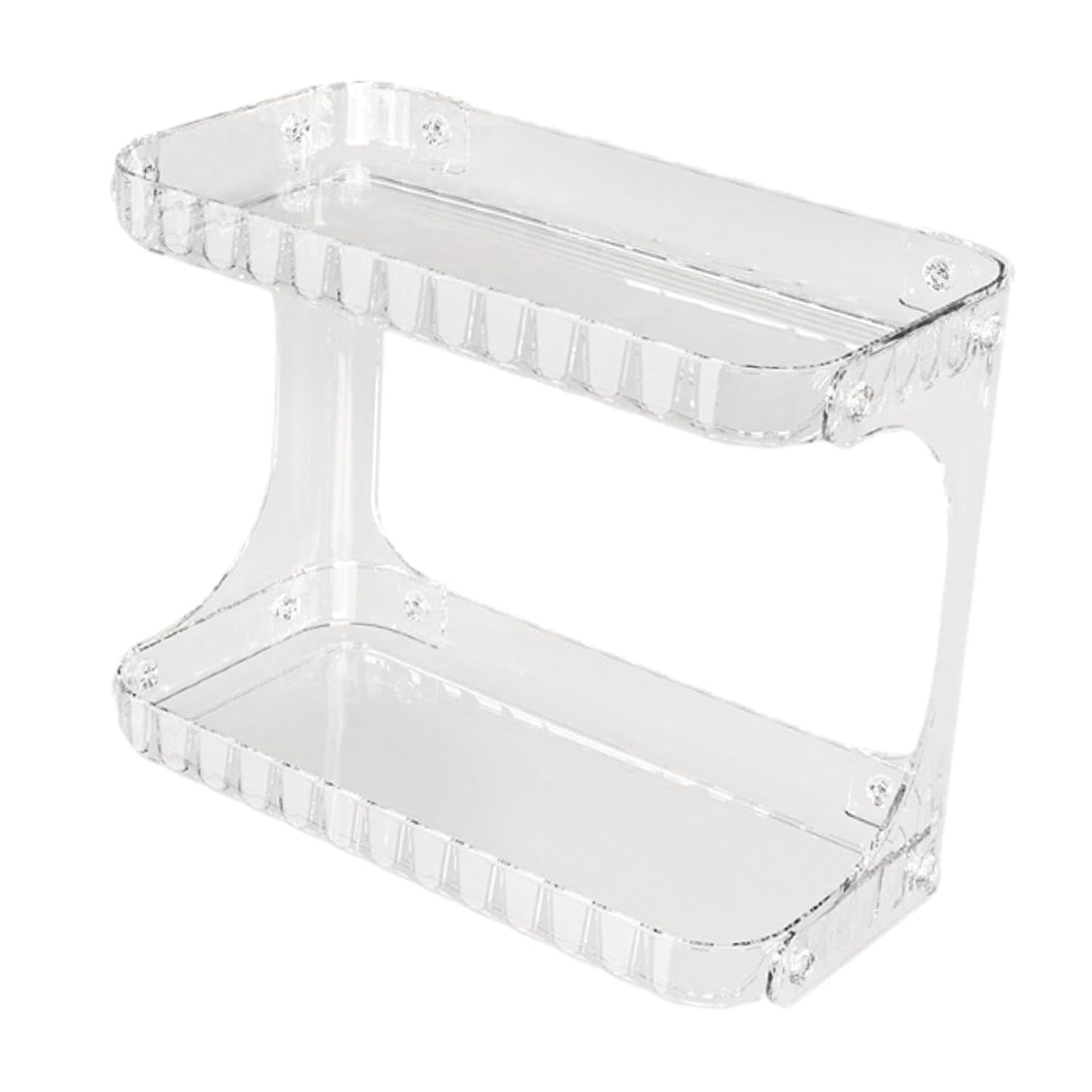 Inllex Cosmetic Shelf, Clear Acrylic Cosmetics Organizer For Drawer And Bathroom, Makeup Brush Organiser Stand Cosmetic Makeup L