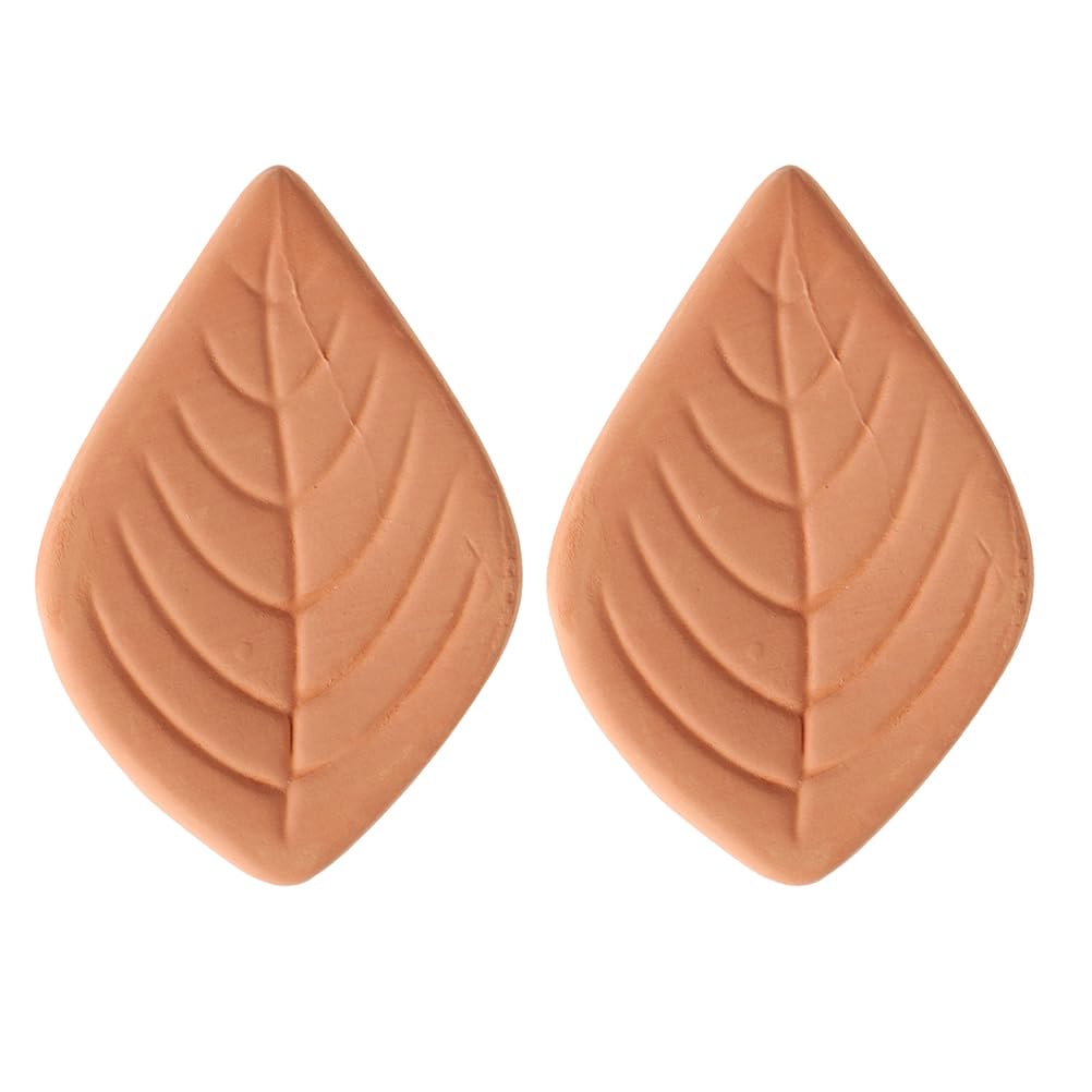 VOSAREA 2pcs Terracotta Brown Sugar Keeper, Reusable Moisture Saver and Softener Disc for Food Storage Containers, 1.97 Inch Lea