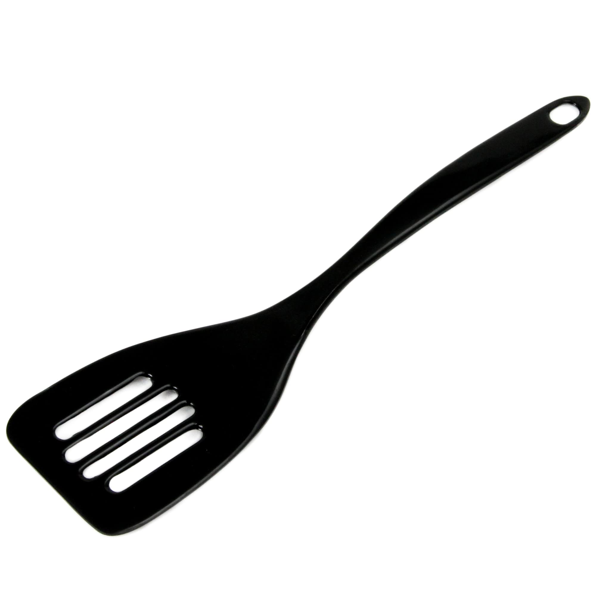 Chef Craft Basic Melamine Slotted Turner/Spatula, 11.25 Inch, Black