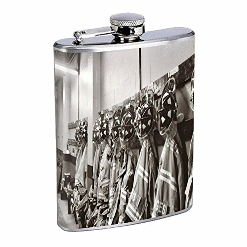 Firefighter Flask D6 8oz Stainless Steel Heroes Fireman Rescue Fire Dept