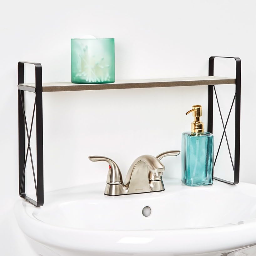 Farmhouse Bathroom Collection - Over the Sink Shelf Natural